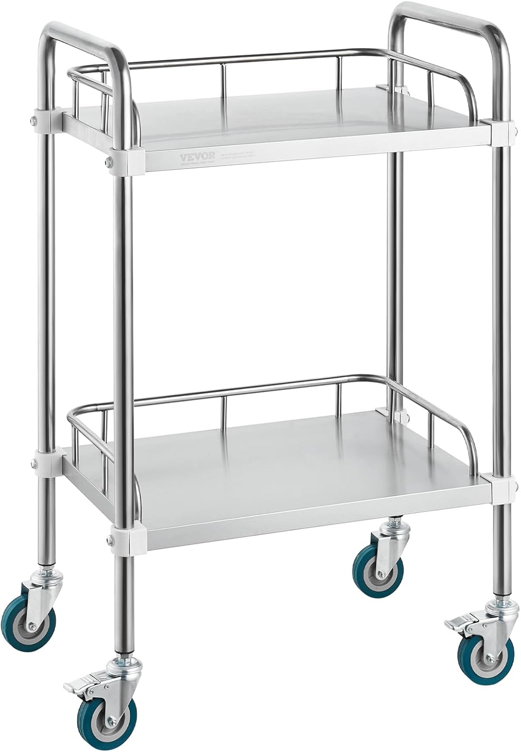 VEVOR Lab Rolling Cart - Durable Stainless Steel Utility Cart