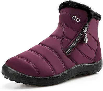 HARENCE Snow Boots for Women - Comfortable Waterproof Winter Boot