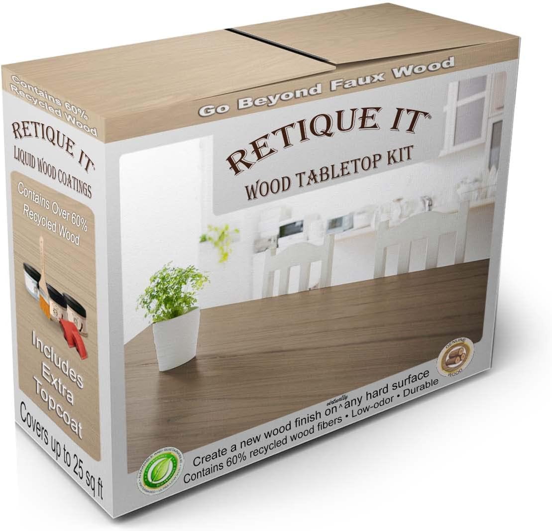 Retique It Wood Finish Tabletop Kit for Stunning Wood Look