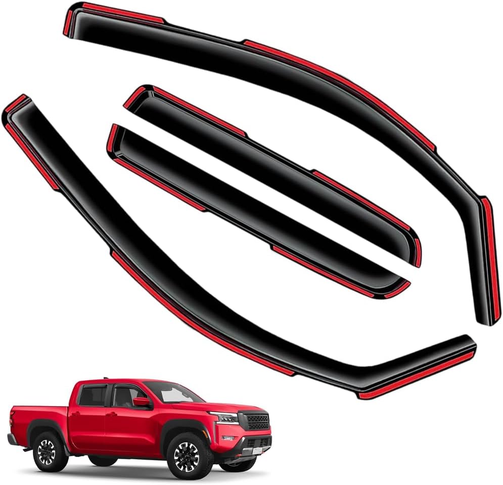 in-Channel Window Visors Rain Guards for Nissan Frontier 2022-2025