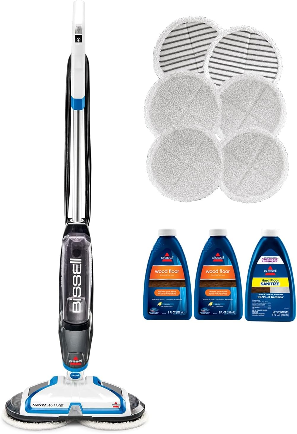 BISSELL SpinWave Corded Spin Mop - Effortlessly Clean Sealed Floors