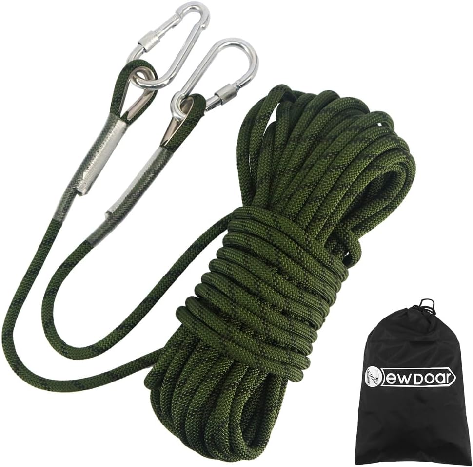 High Strength Climbing Rope with Steel Hooks for Outdoor Safety