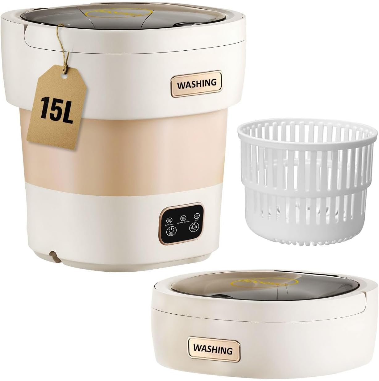 Small Portable Washing Machine for Delicate Clothes and Laundry