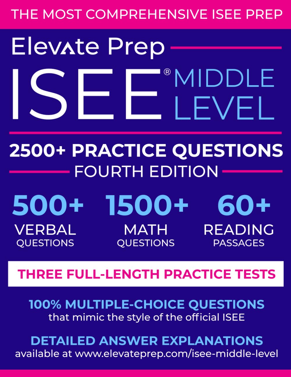 ISEE Middle Level Practice Questions for Comprehensive Prep