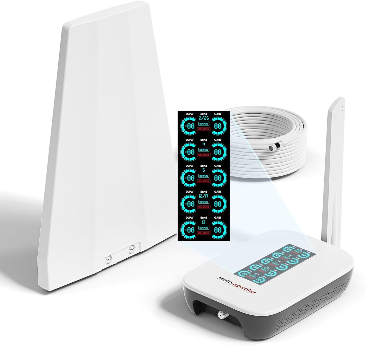 Home Cell Phone Signal Booster with Smart LCD Display for 5G & 4G LTE
