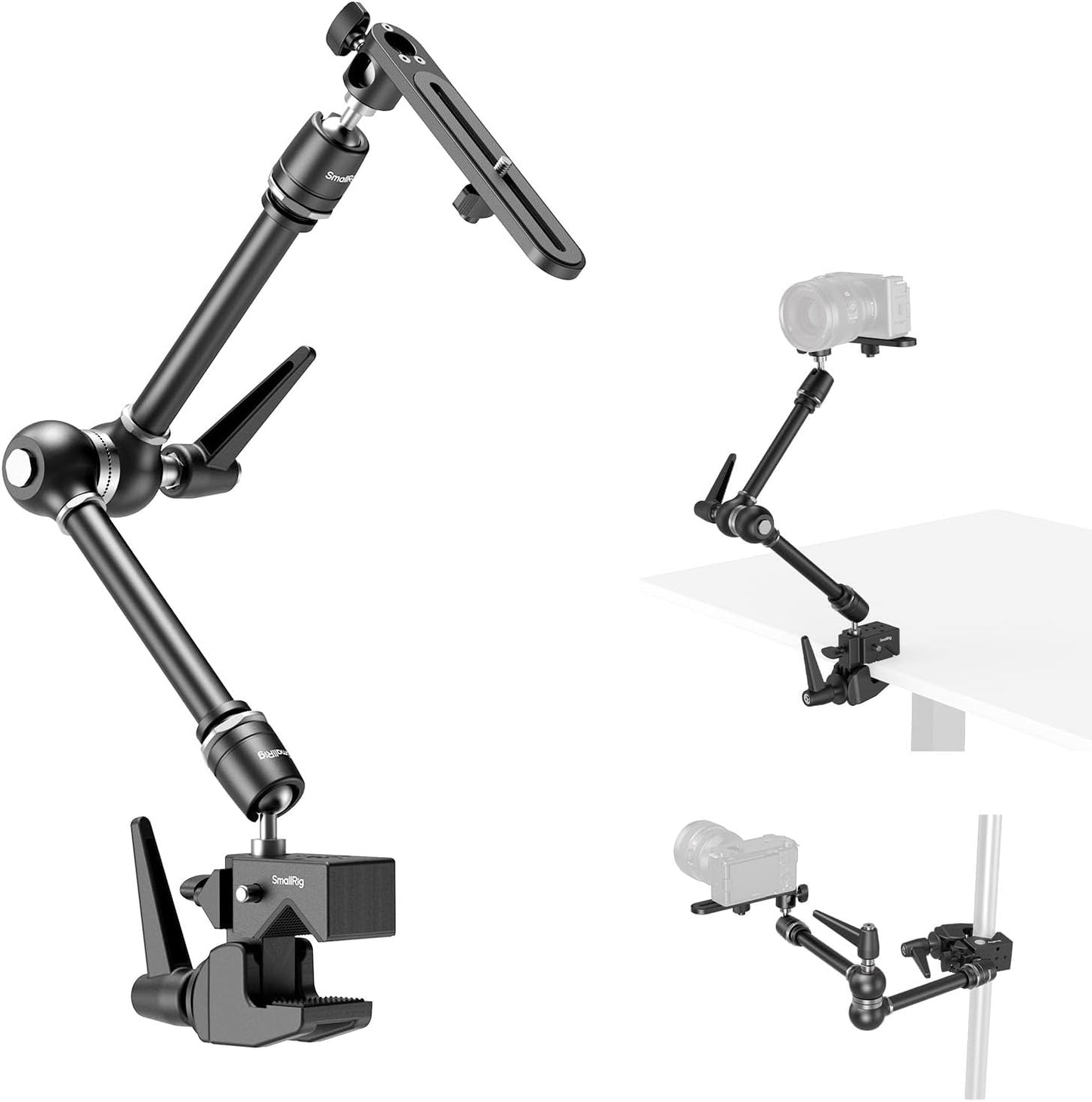 Friction Magic Arm Camera Mount with Super Clamp for Filming