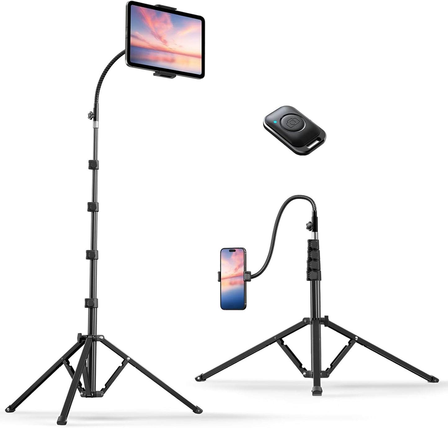 Weilisi Heavy Duty Tablet Tripod Stand for iPad and Phones