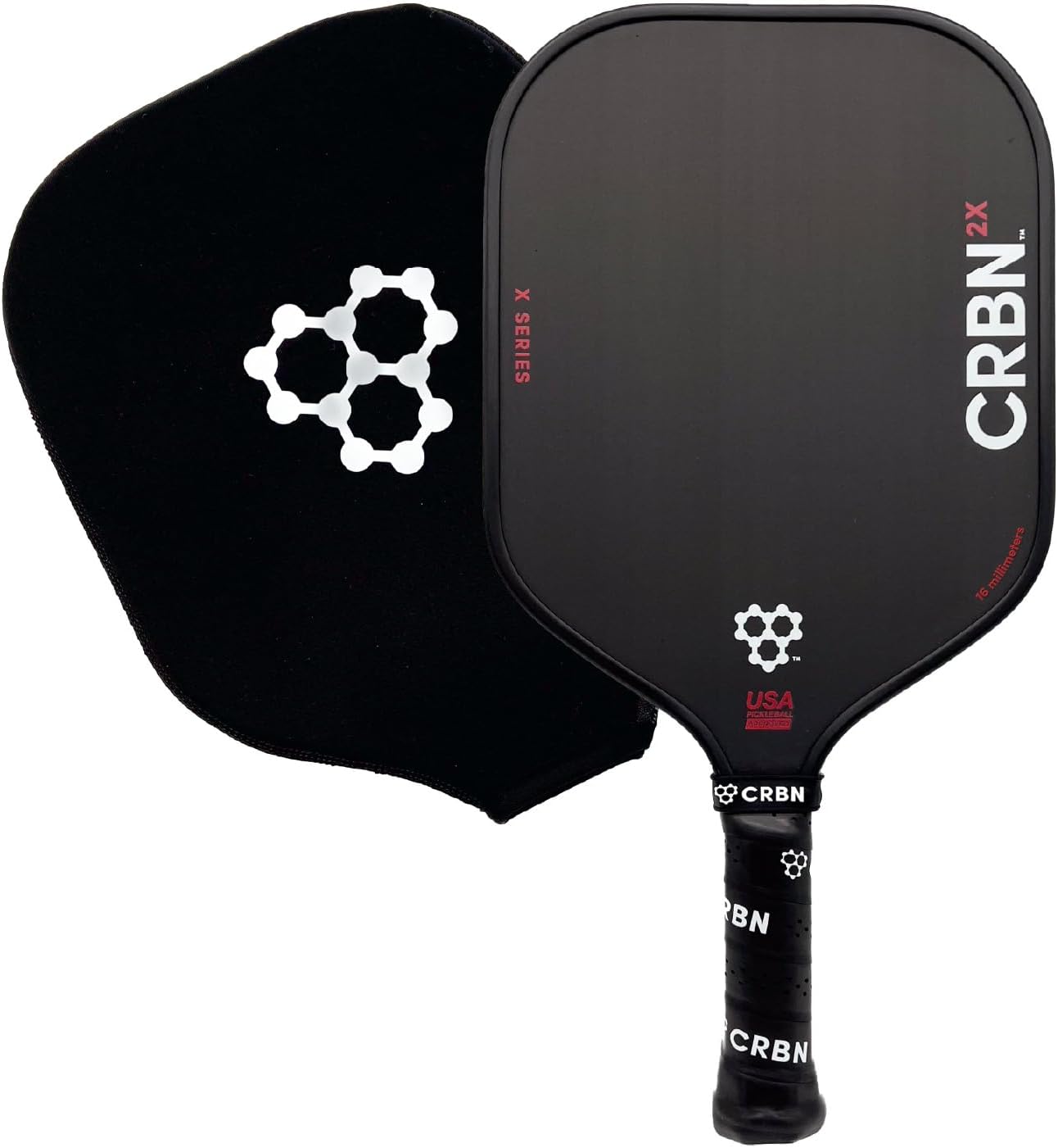 CRBN Pickleball X Series Power Paddle - Carbon Fiber Excellence