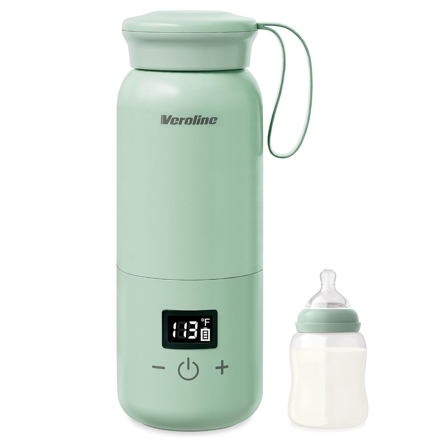 Portable Bottle Warmer for Travel with Adjustable Temp Control