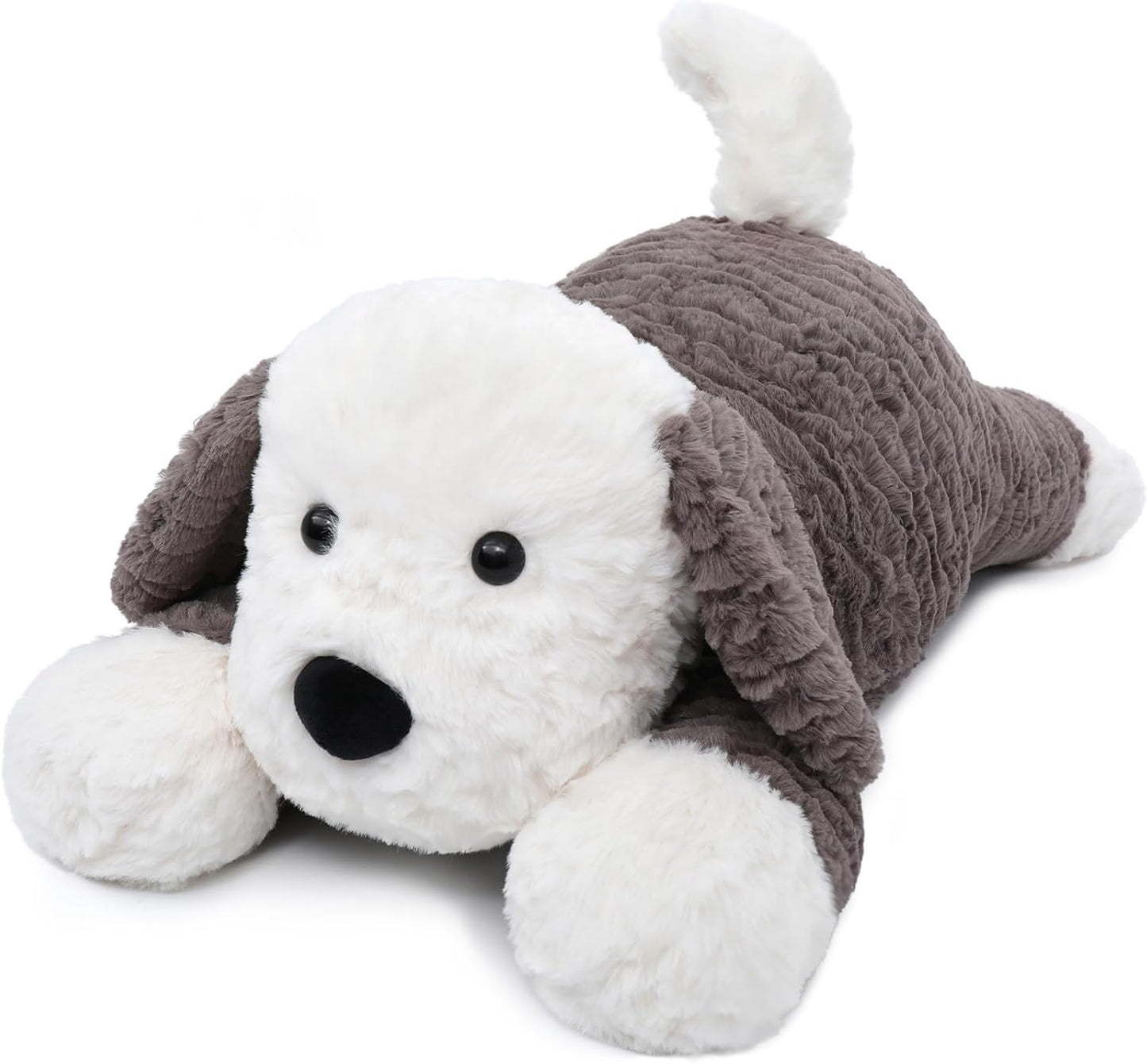 MorisMos 24inch Weighted Stuffed Dog Plush for Comfort and Calm