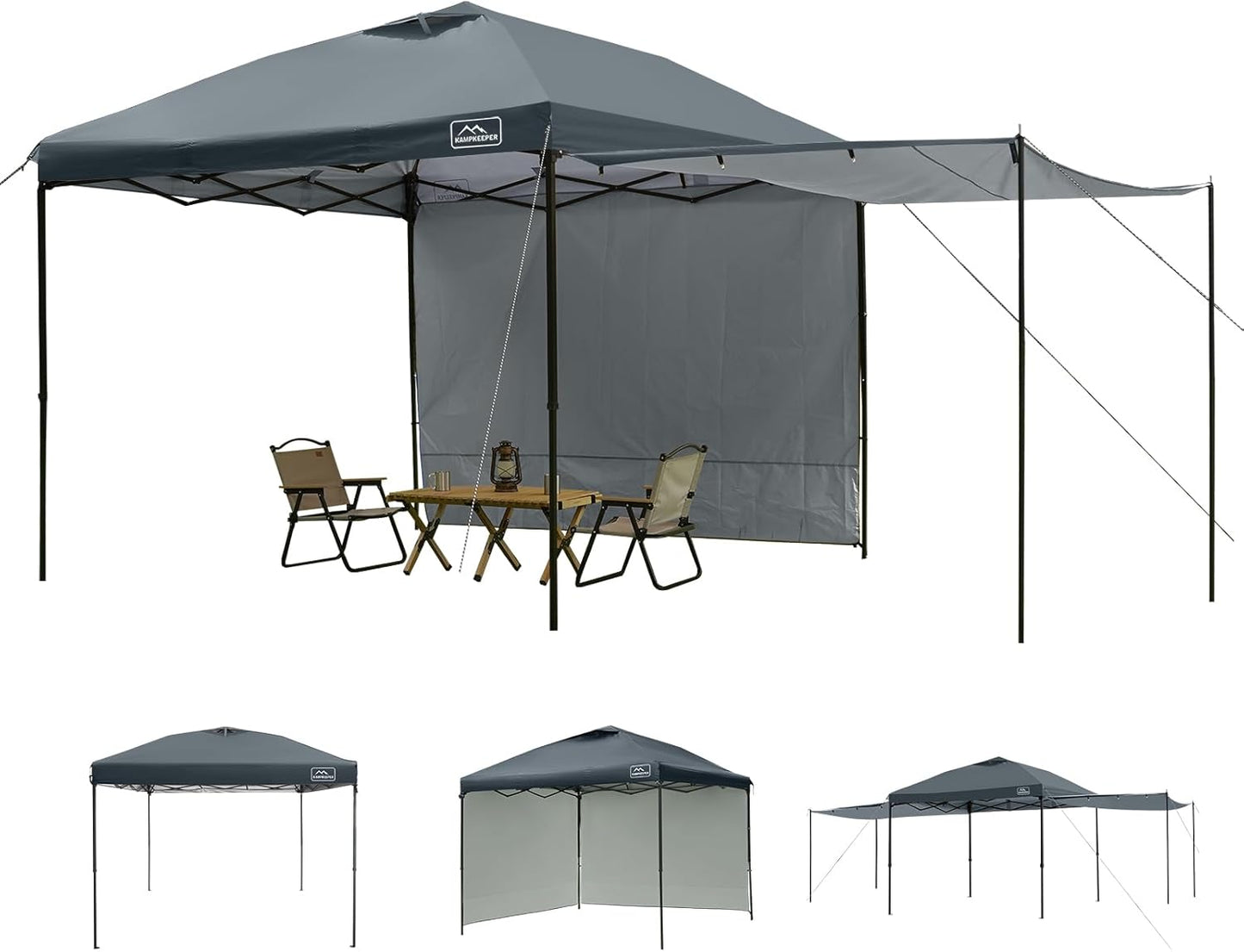 10x10 Easy Pop Up Canopy Tent with Sidewalls for Outdoor Events