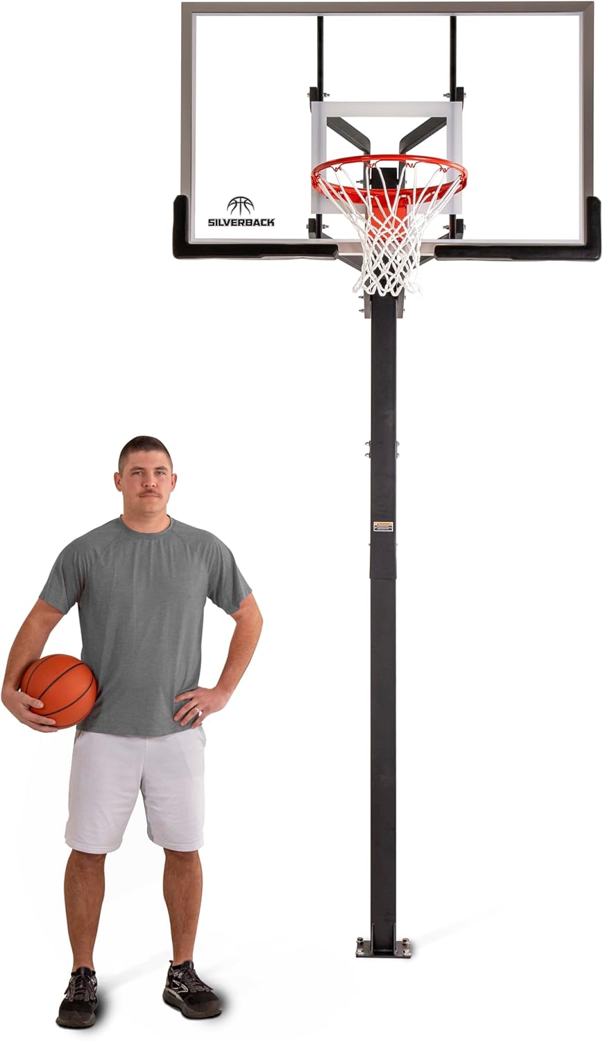 Silverback In-Ground Basketball Hoops with Adjustable Height