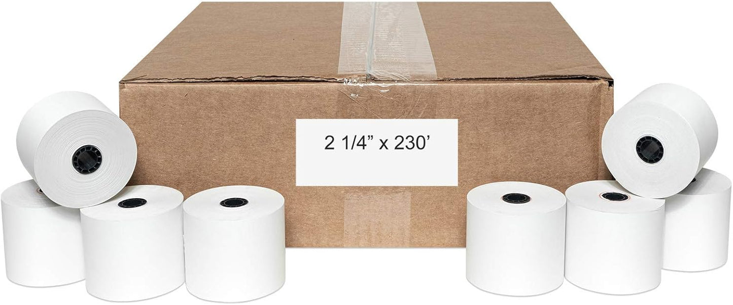 Thermal Paper Rolls Pack of 50 - BPA Free and Long Lasting