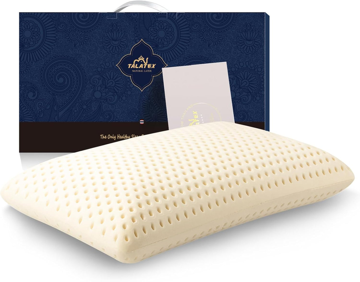 Talalay 100% Natural Premium Latex Pillow for Ultimate Comfort