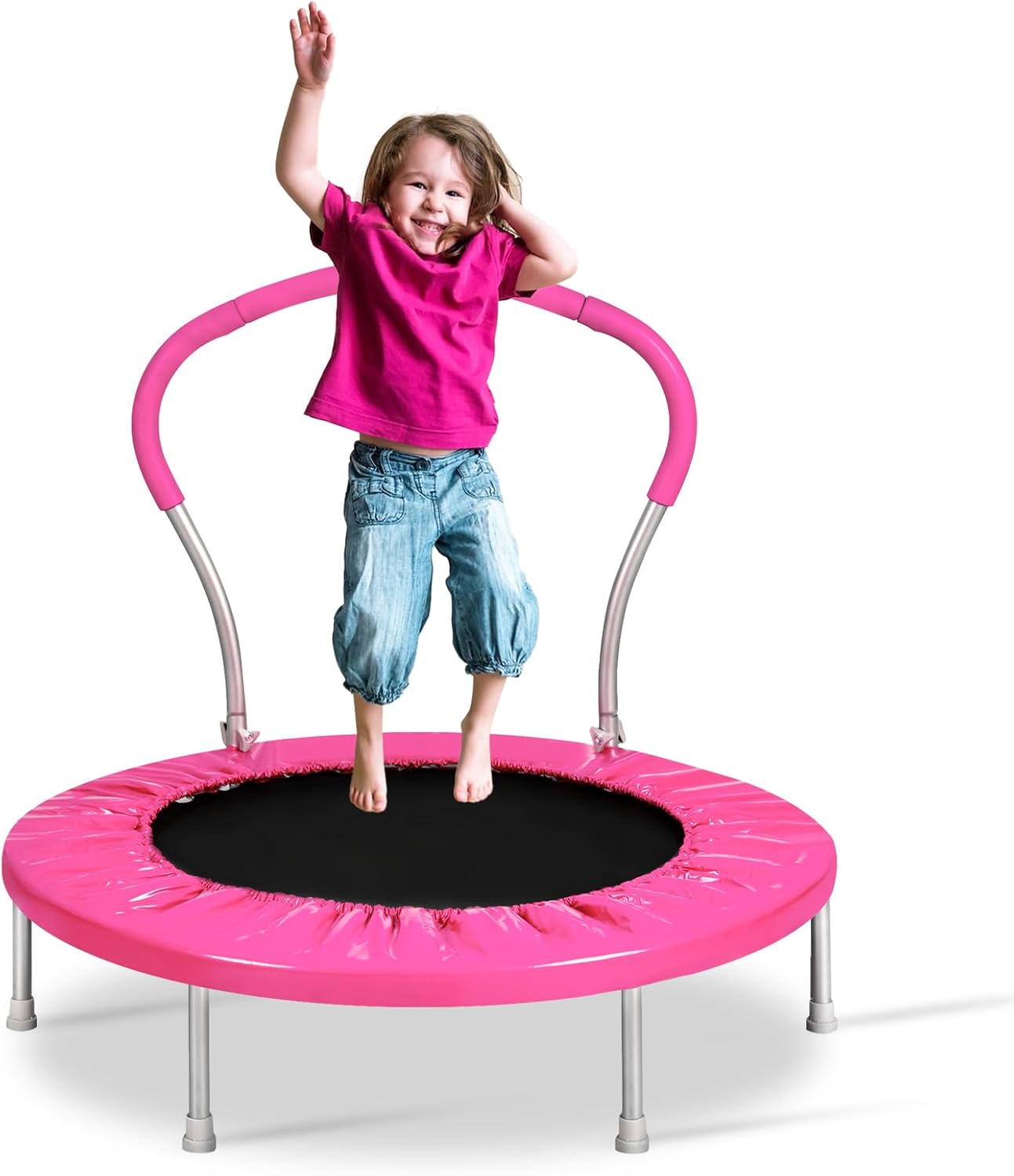Mini Trampoline for Kids - Indoor Toddler Rebounder Fun