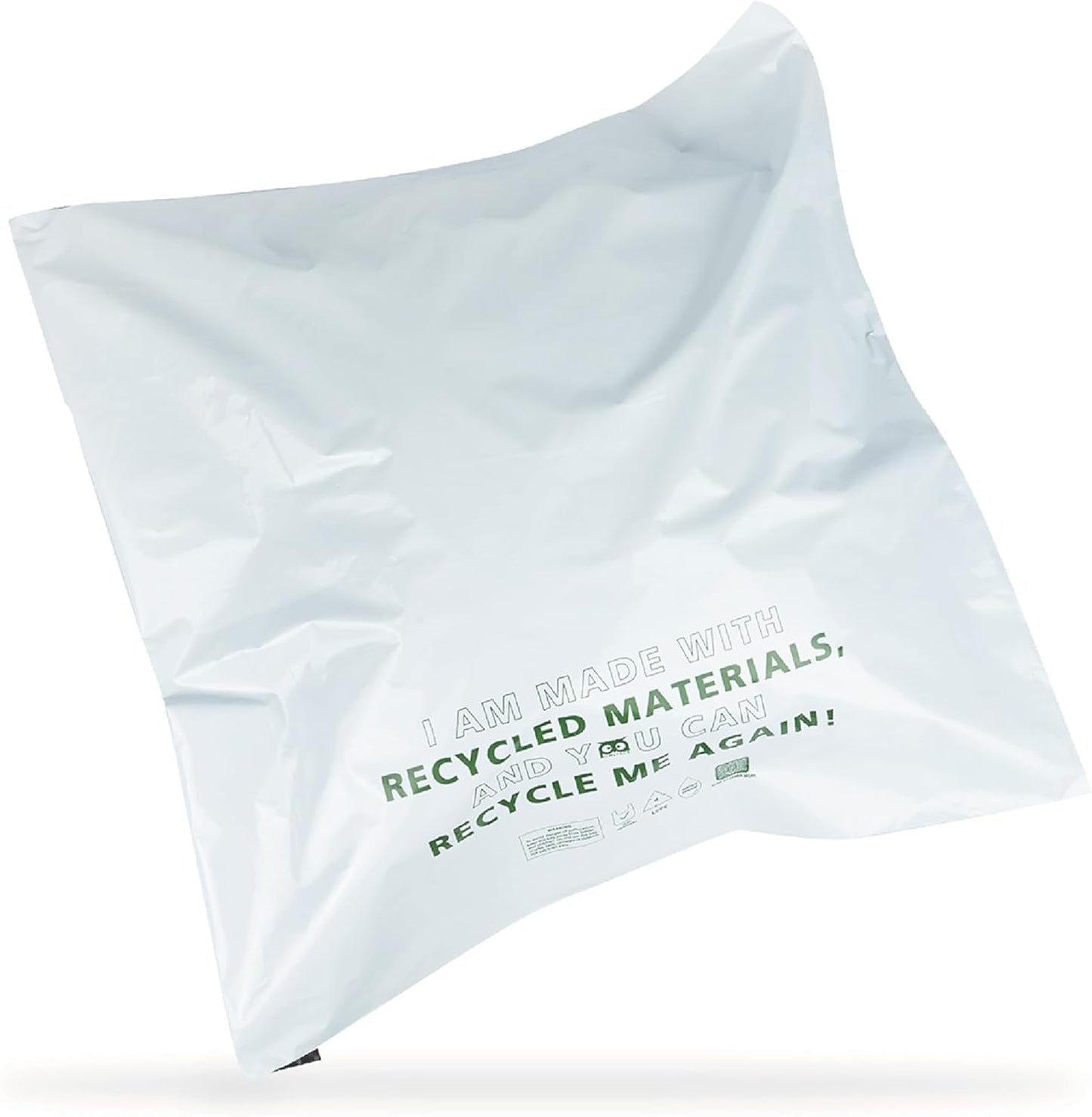Owlpack Eco Friendly 2 MIL White Recycled Mailers for Shipping