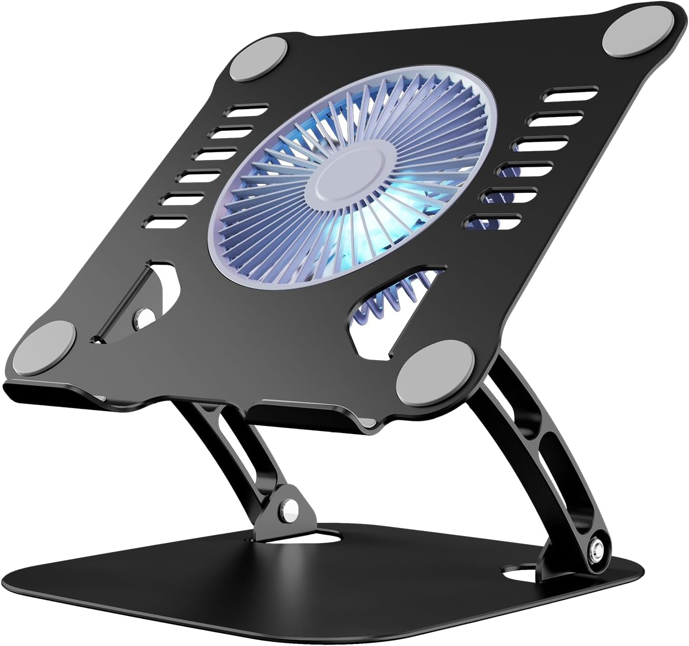 SHUWEI Laptop Cooling Stand with Adjustable Height and Fan