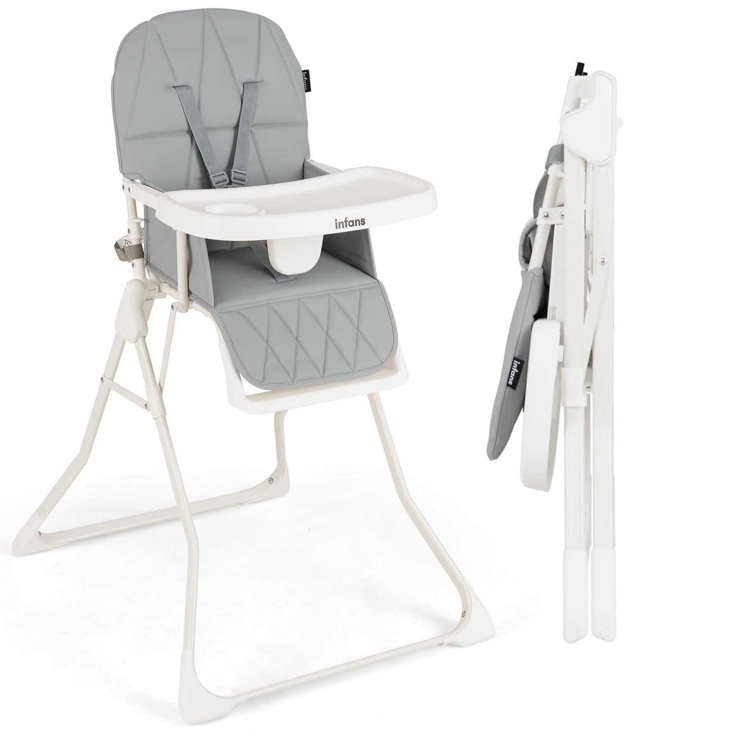 INFANS Quick-Fold Highchair: Portable Baby Dining Joy!