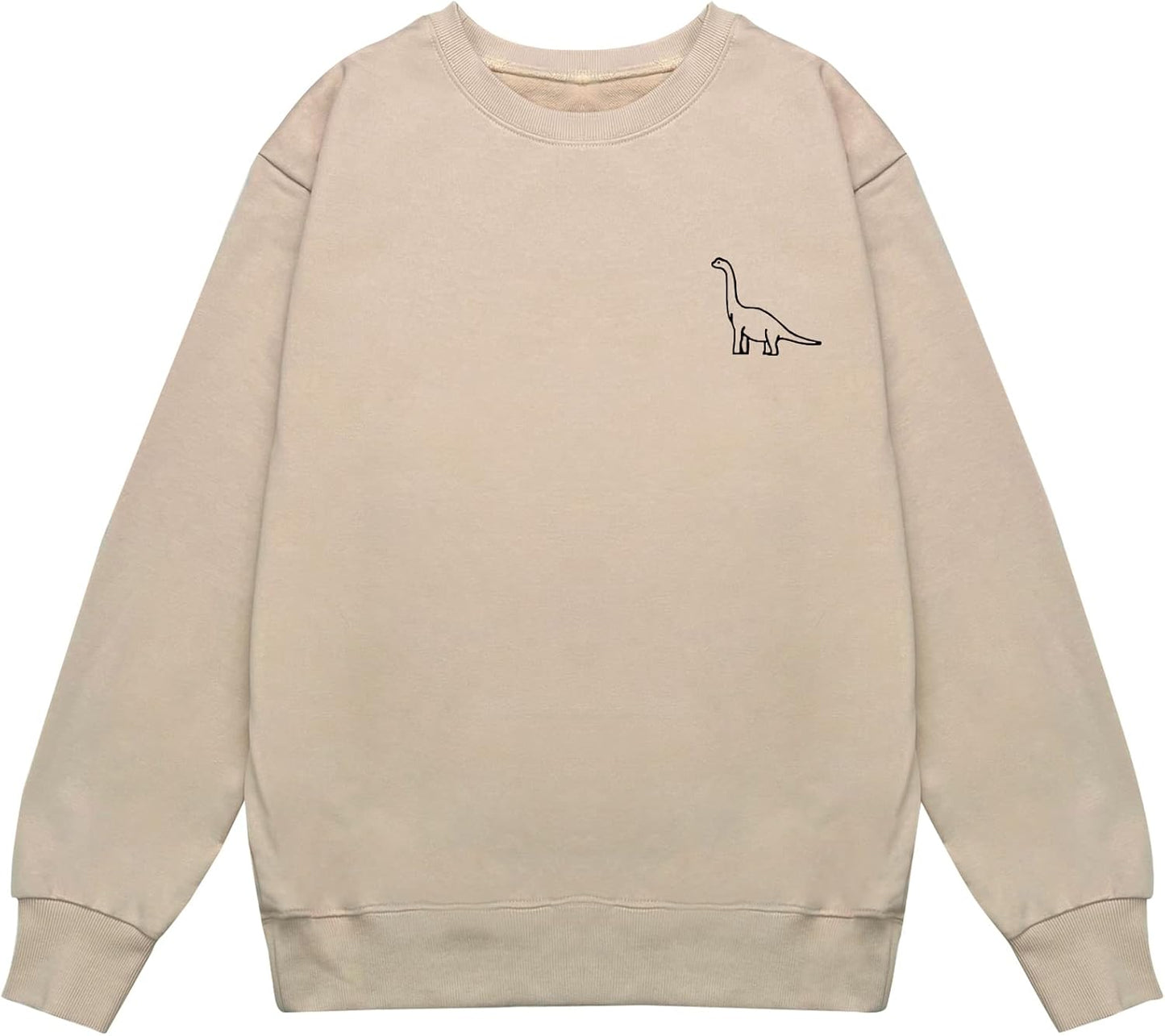 Cute Dinosaur Graphic Oversized Sweatshirt
