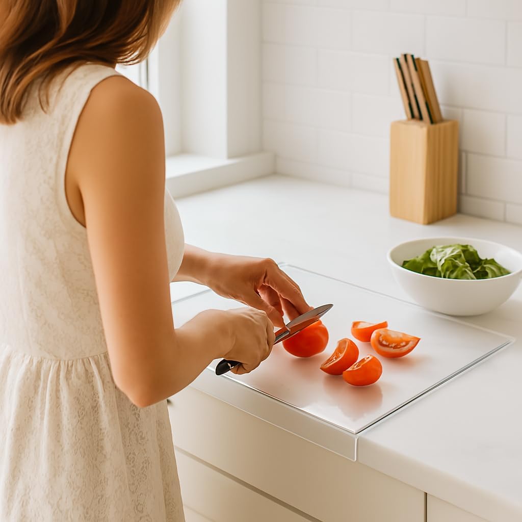 Large Acrylic Cutting Board for Minimalist Kitchen Decor