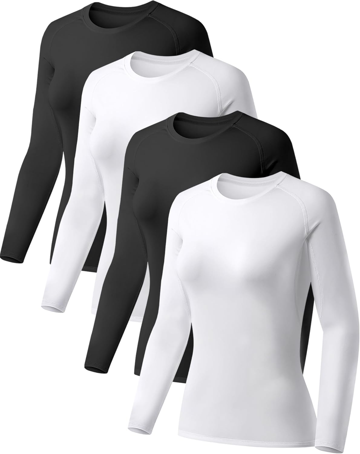 TELALEO Women's Compression Shirt Long Sleeve Performance Gear