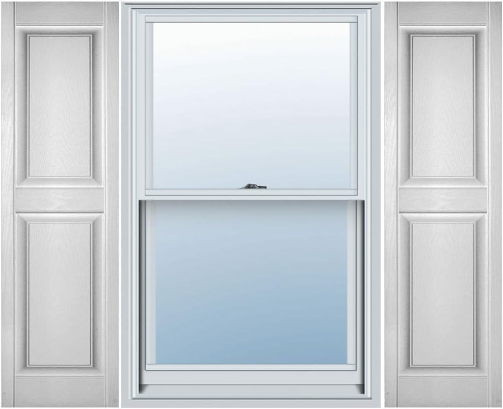 Ekena Millwork Vinyl Raised Panel Shutters for Lasting Beauty