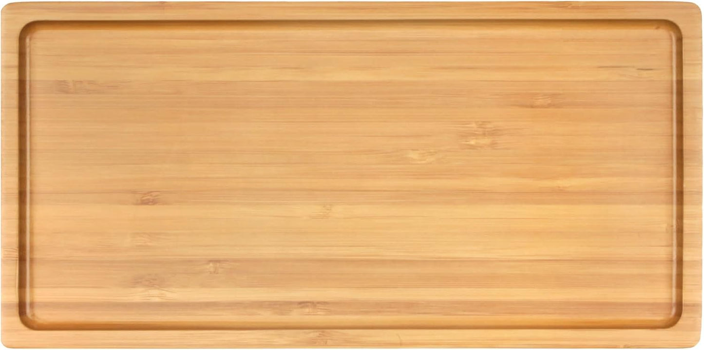 Organic Bamboo Serving Tray for Charcuterie and Snacks - 10 Pack
