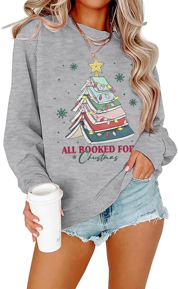 Librarian Book Tree Holiday Sweatshirt