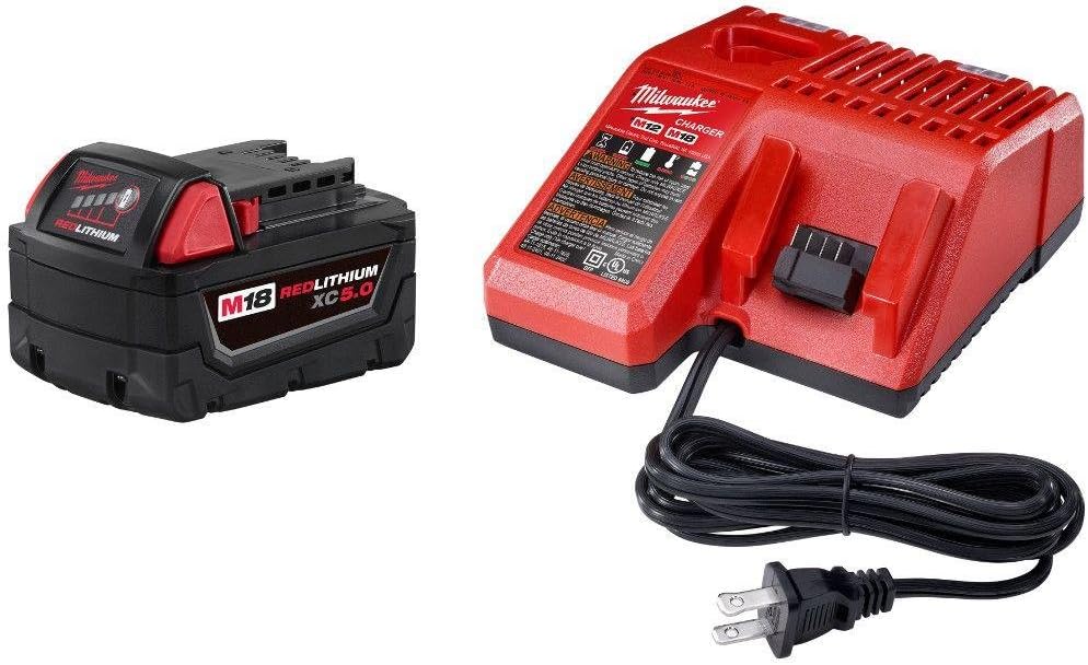 Milwaukee 48-59-1850 M18 XC 5.0 Starter Kit for Ultimate Power