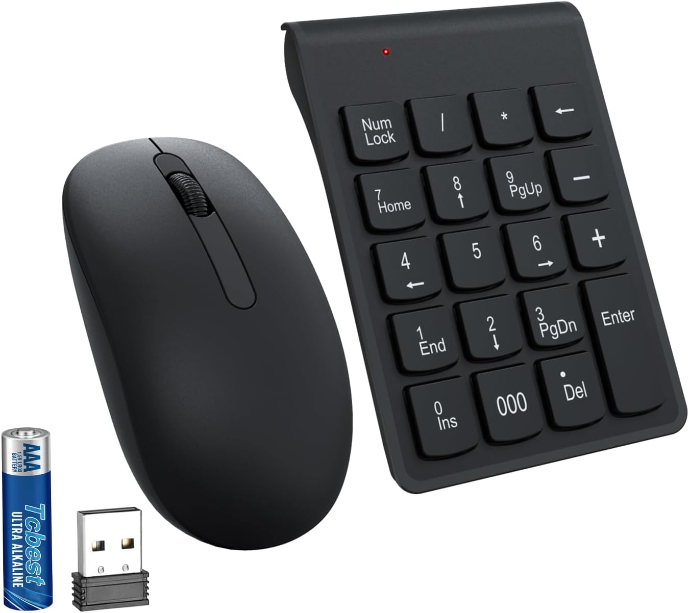 LOONASA Wireless 19-Key Numeric Keypad - Portable Efficiency!