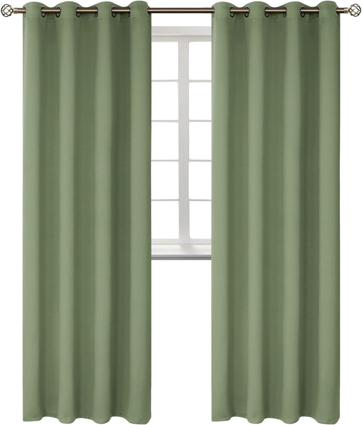 BGment Room Darkening Curtains - 120 Inch Grommet Drapes