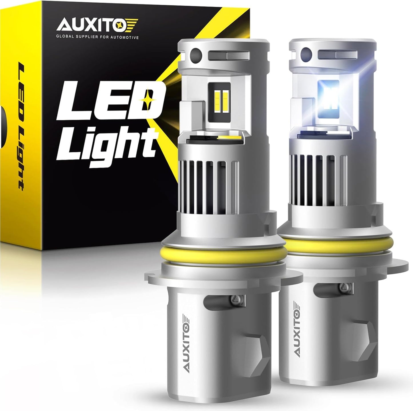 AUXITO 9004 LED Bulb HB1 - 900% Brighter, Long Lifespan