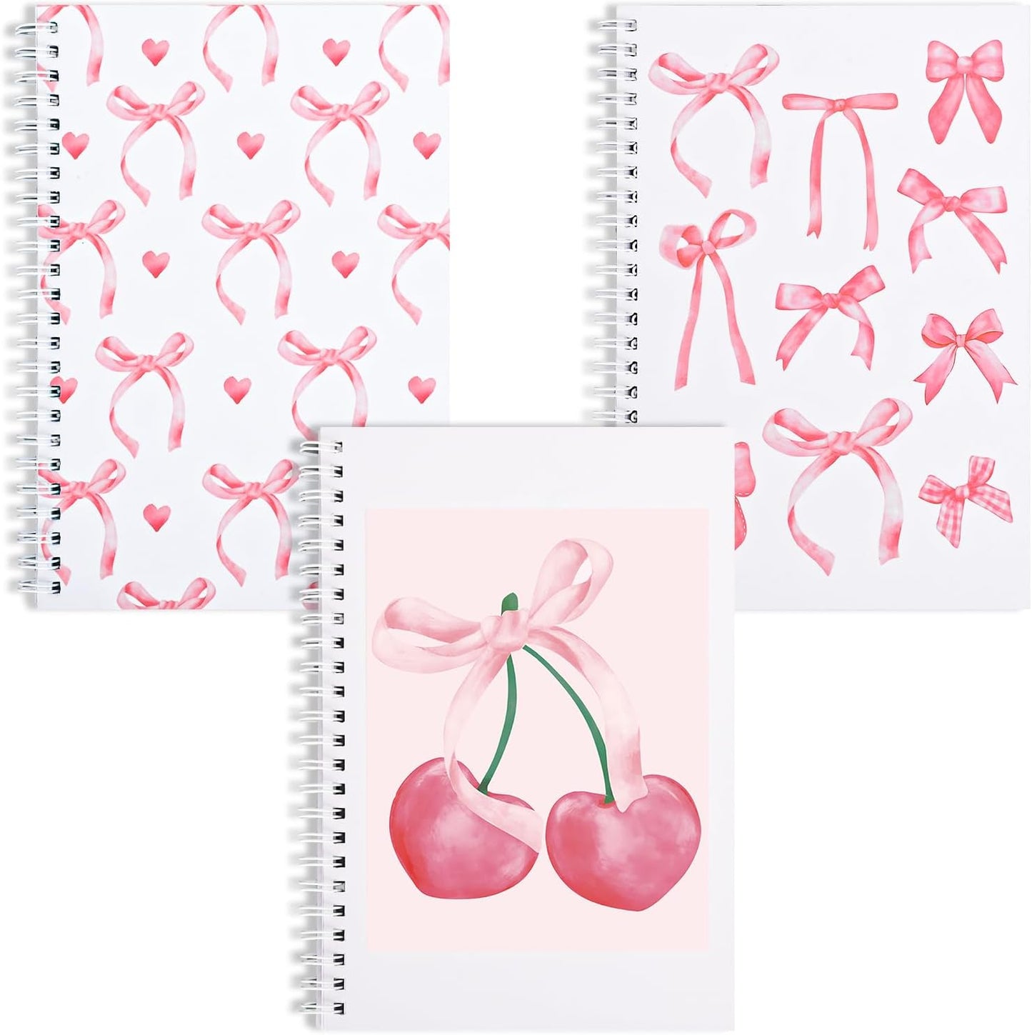 Whaline Coquette Pink Bow Notebooks