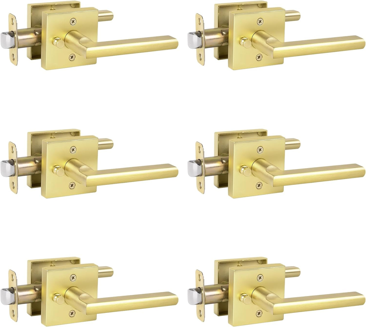 HOSOM Gold Door Handles for Privacy in Bedroom and Bathroom