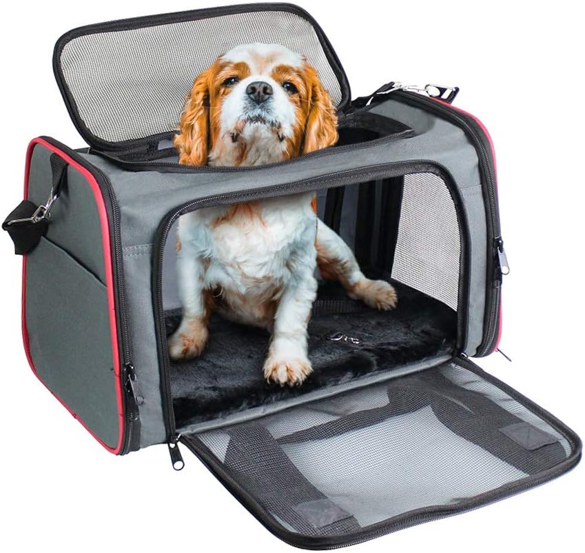 Soft-Sided Kennel Pet Carrier for Small Dogs and Cats Travel