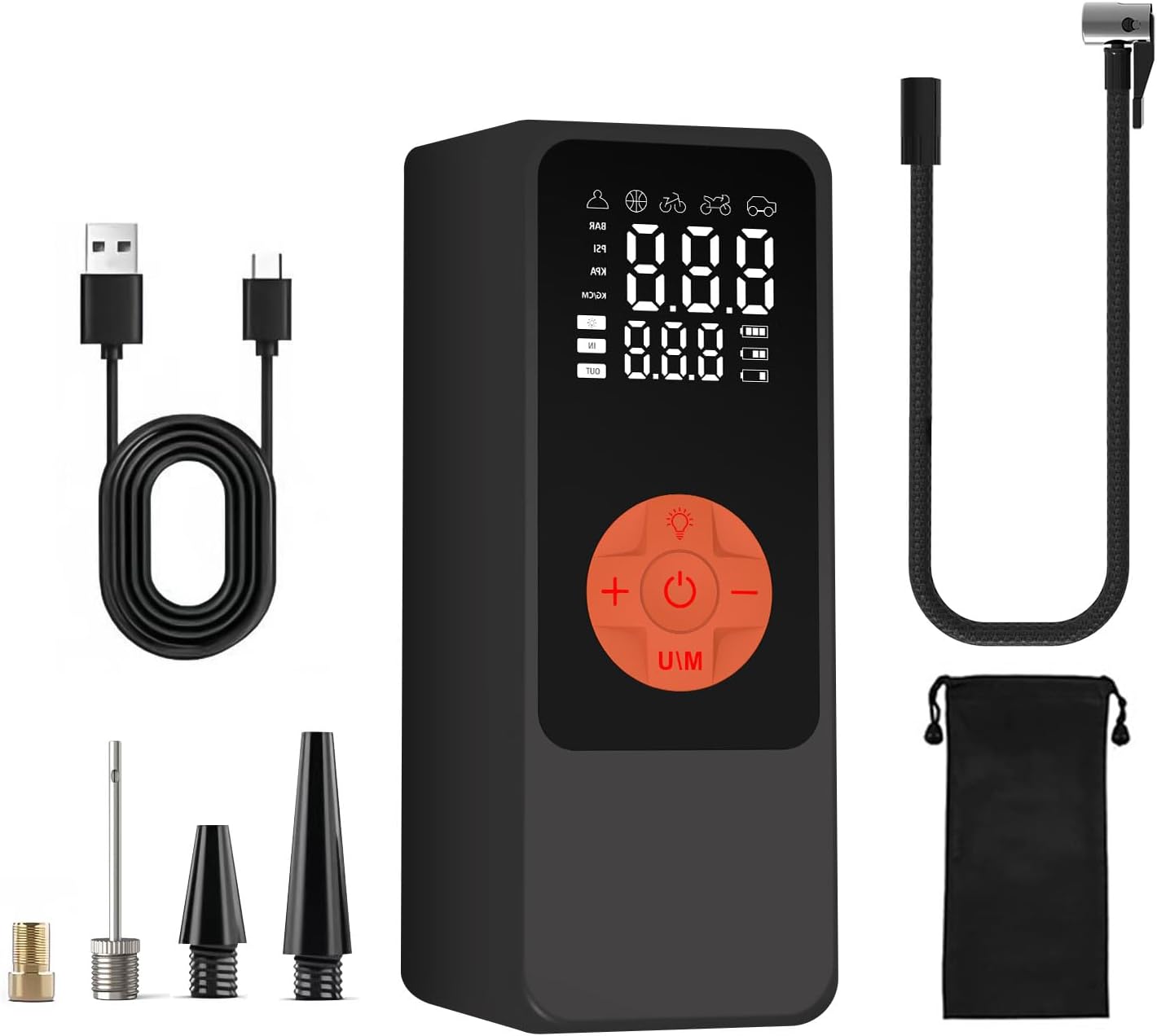 HEMDRE Cordless Tire Inflator - Fast 150PSI Inflation