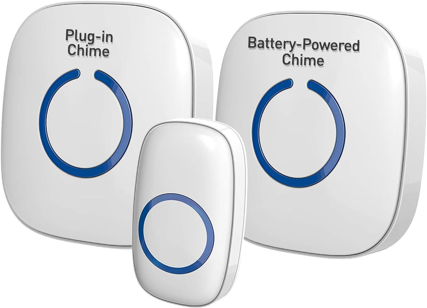 SadoTech Waterproof Wireless Doorbell - 1000ft Range, 52 Chimes, LED Flash