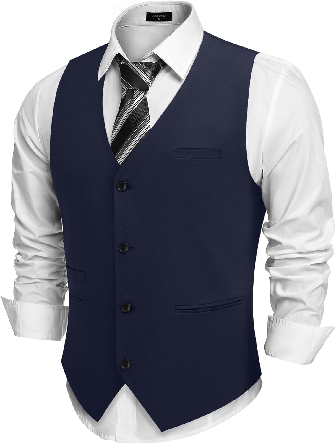 COOFANDY Men's Casual Business Vests for Elegant Style
