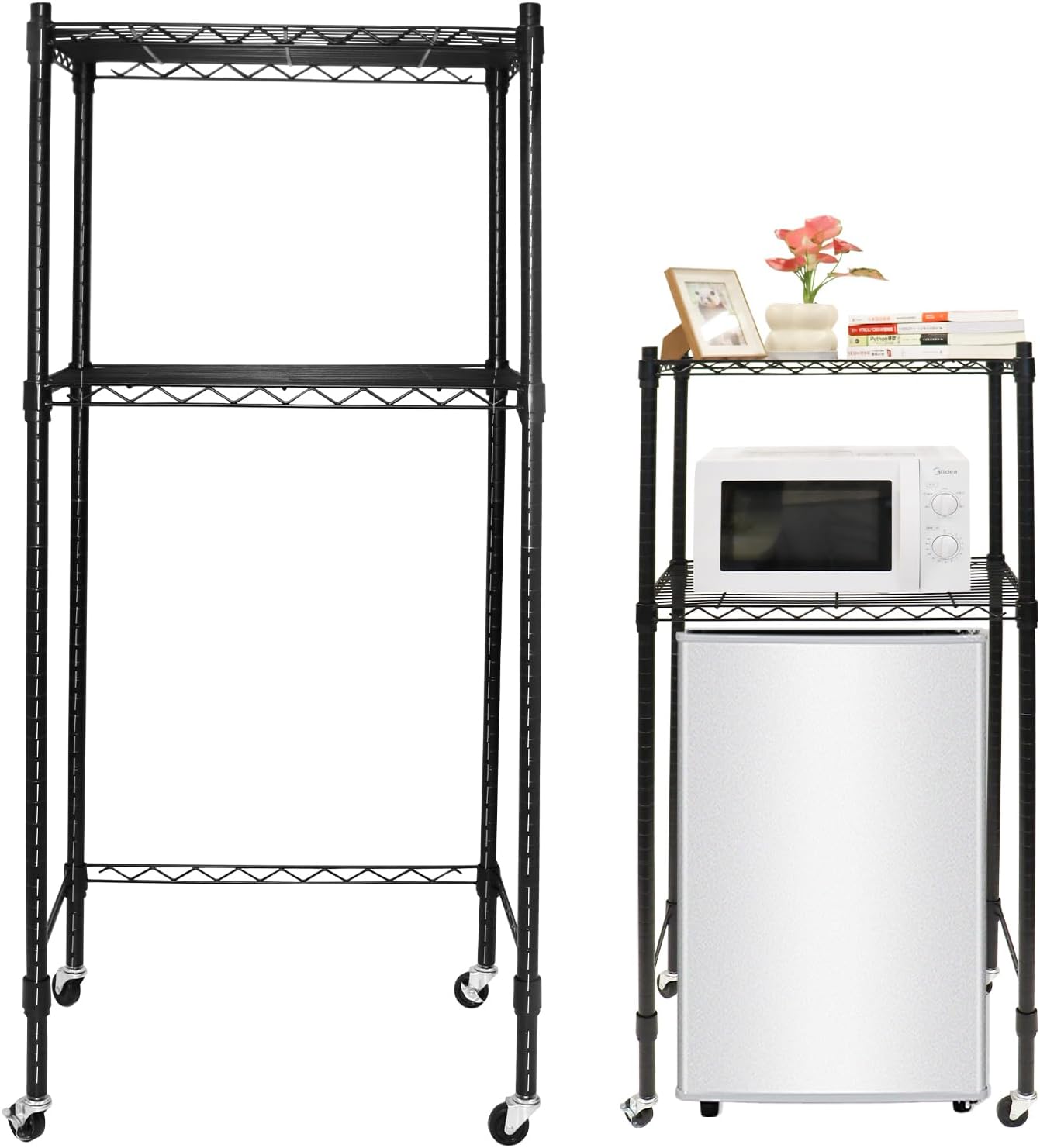 Podoy Mini Fridge Shelf: Space-Saving Organizer With Wheels