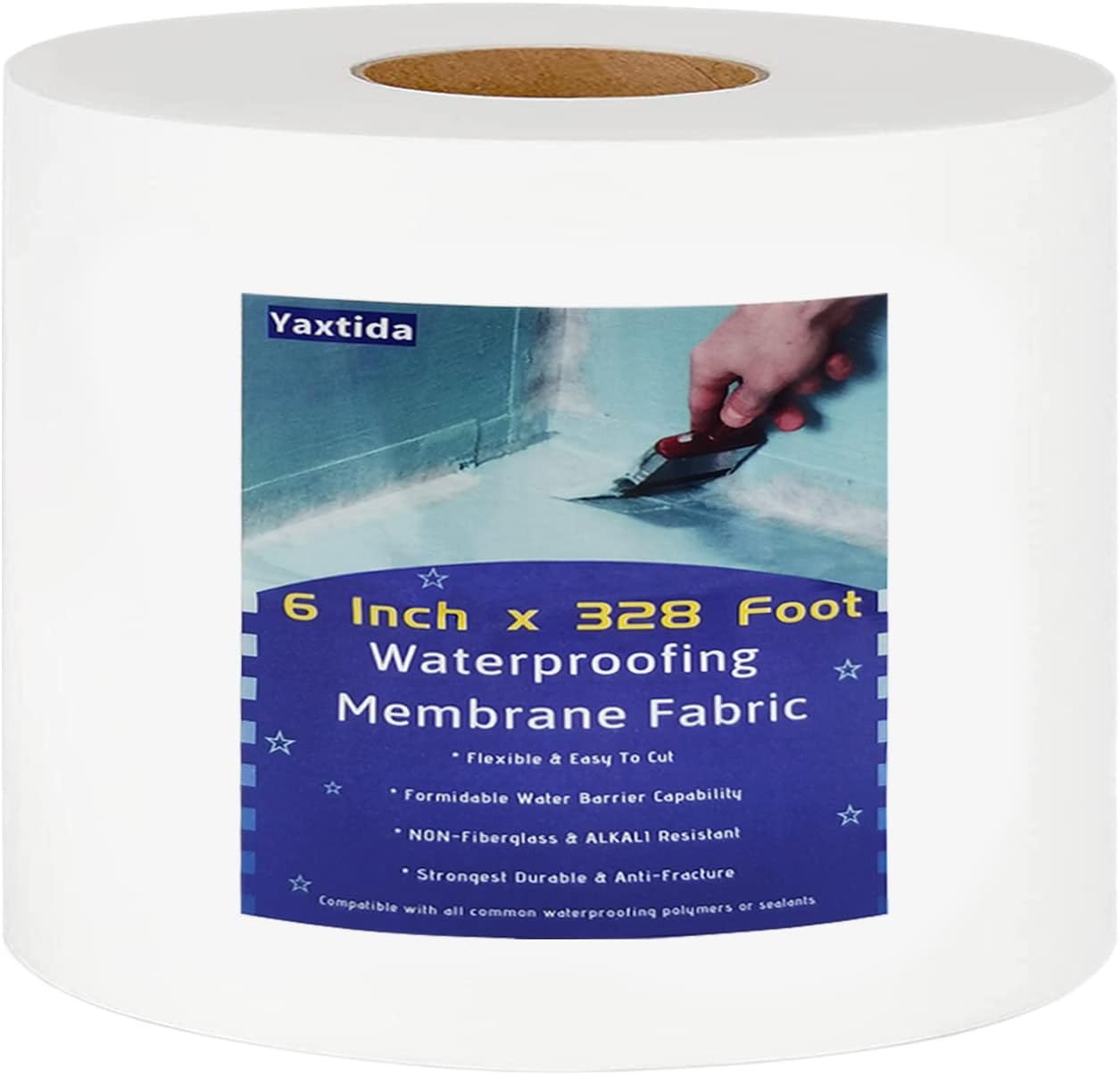 6in x 328ft Waterproofing Membrane for Shower Walls and More