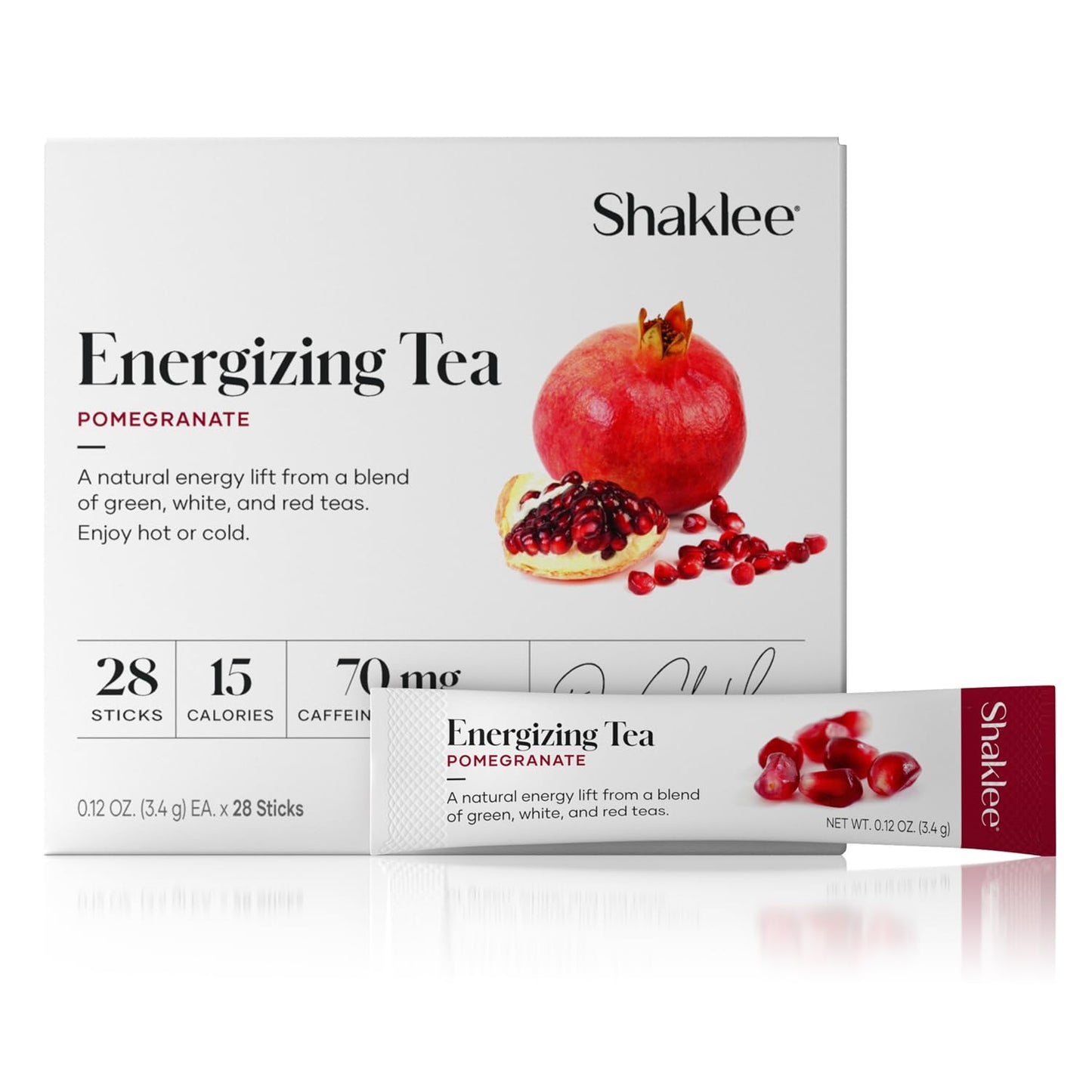 Shaklee Energizing Tea Pomegranate Flavor for Daily Wellness