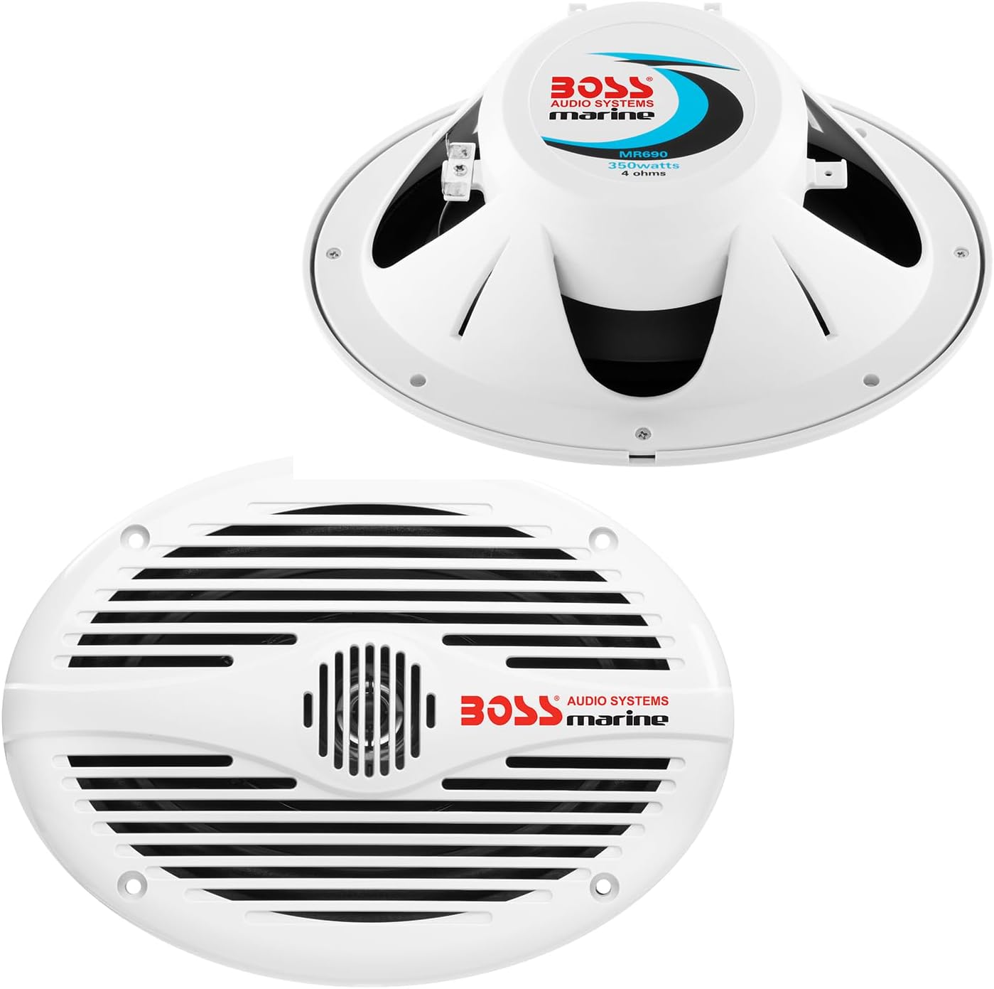 BOSS Marine Speakers - 350W, Weatherproof
