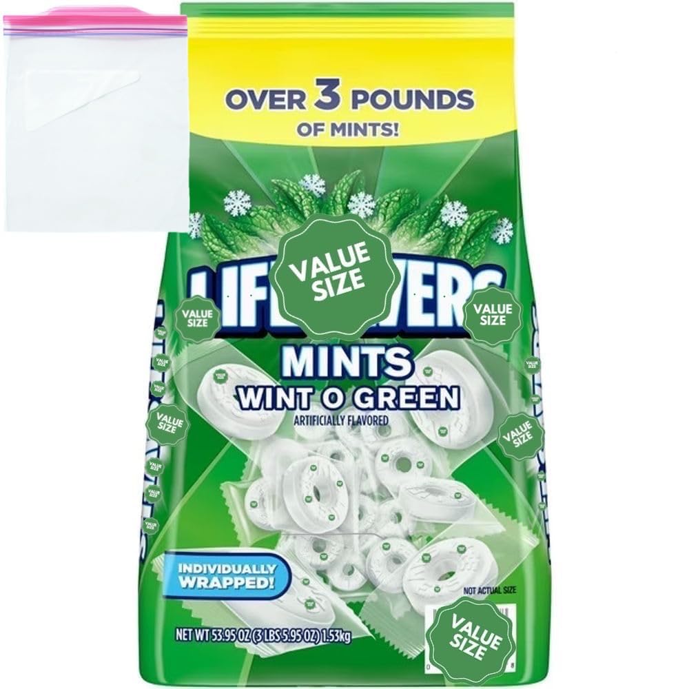 LifeSave Wint O Green Mints in Bulk for Fresh Breath Anytime