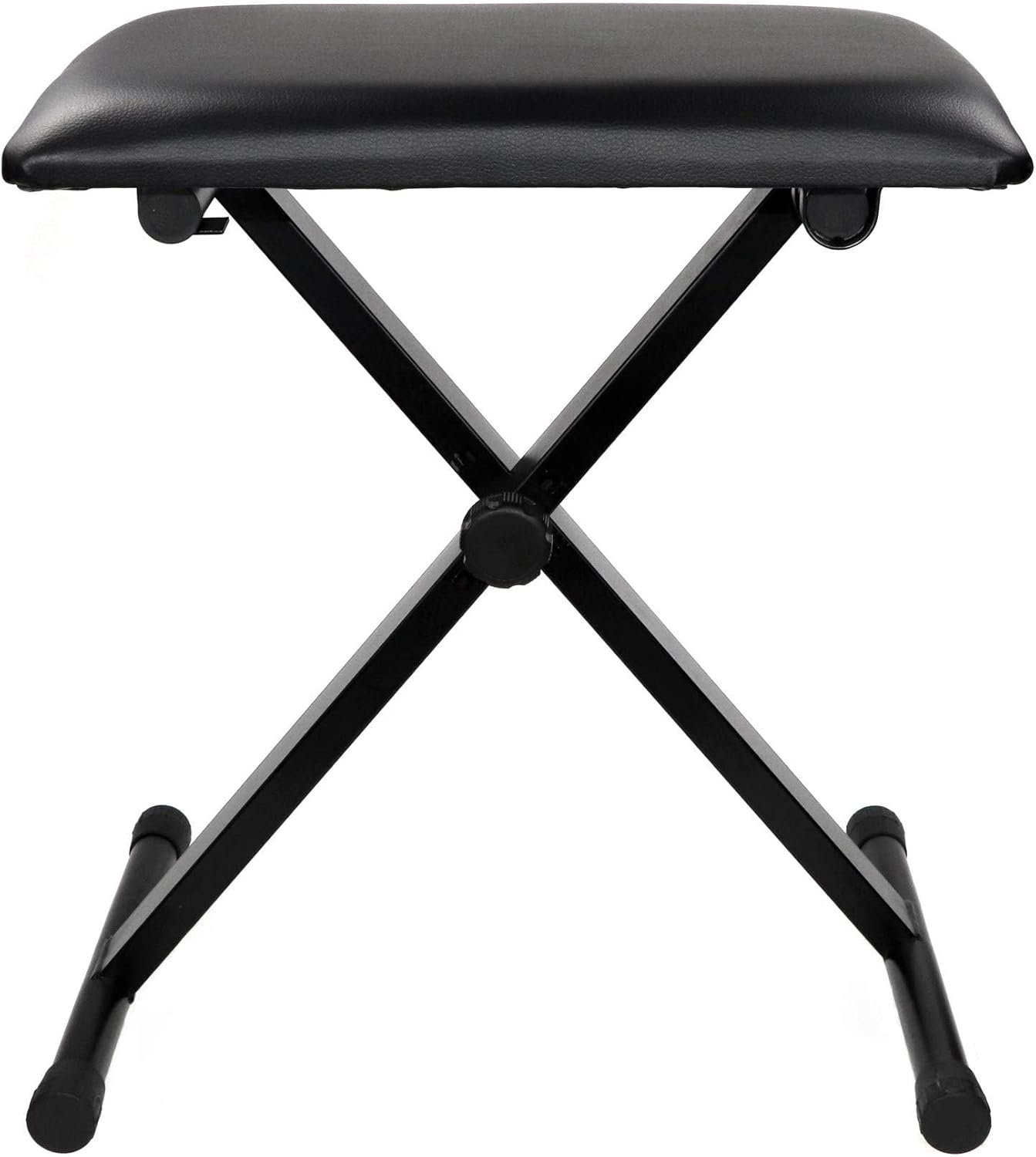 Adjustable Piano Keyboard Bench with Comfortable X-Design