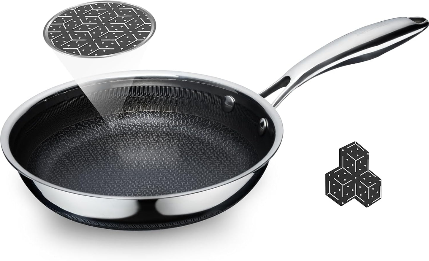 8 Inch Non Stick Frying Pan with Hybrid Ceramic Coating