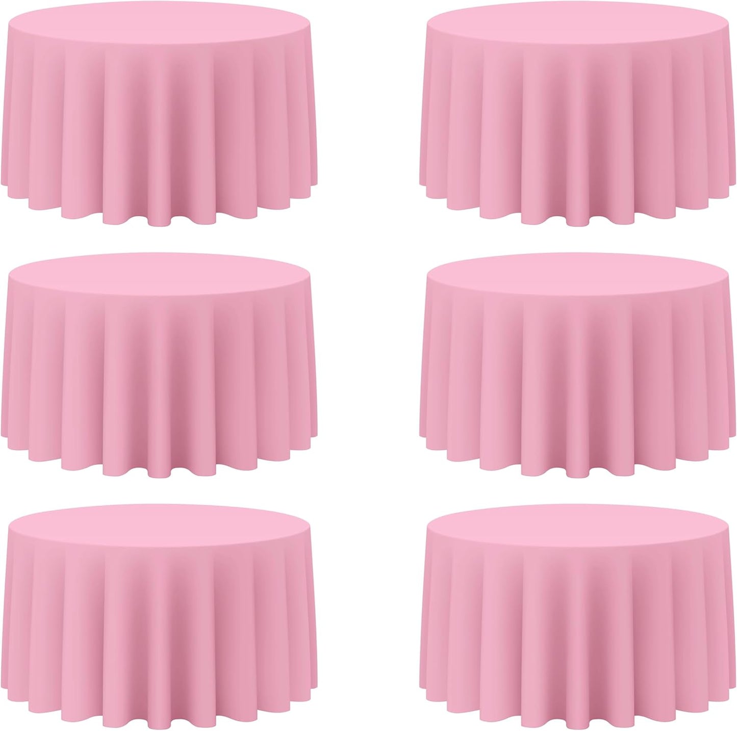 Premium 120 Inch Pink Round Tablecloths for Elegant Events