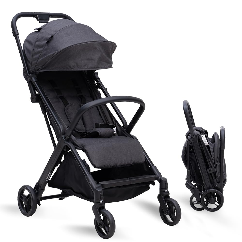 Lightweight Baby Stroller with Automatic Fold for Travel Needs