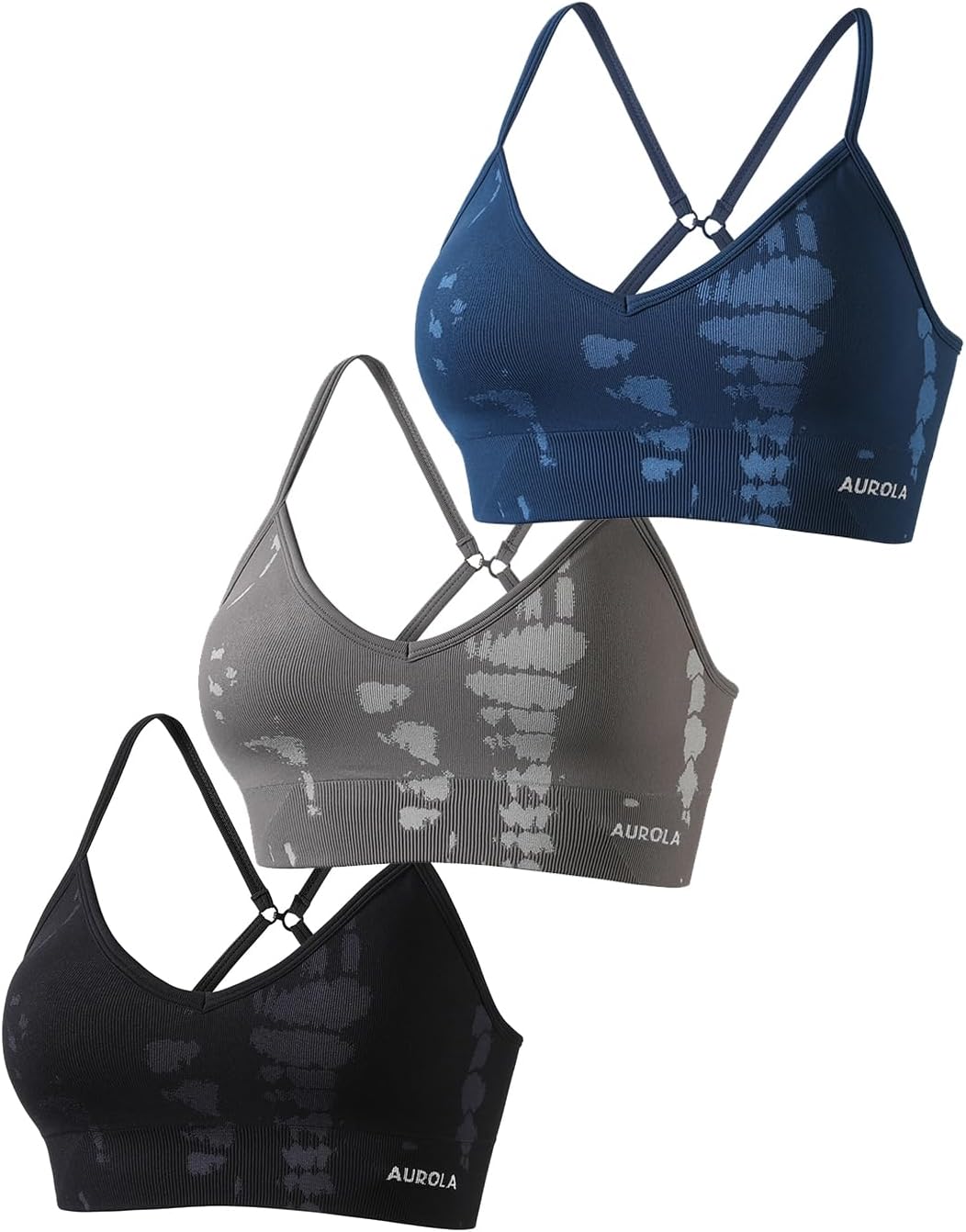 AUROLA Serpent Snake Seamless Sports Bras for Women and Girls