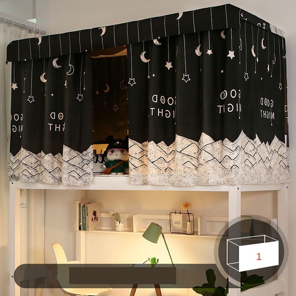 Dustproof Privacy & Comfort: XGOPTS Dorm Bunk Bed Curtains