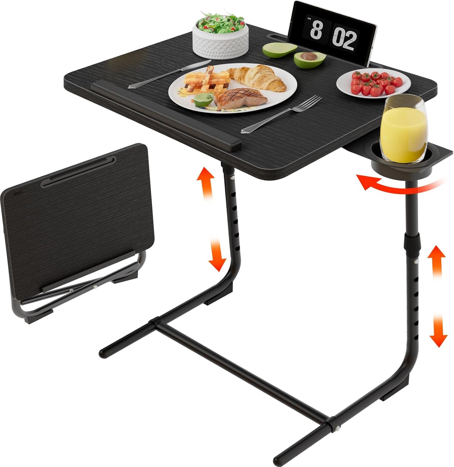 Portable Adjustable TV Tray - Convenient Dining On-The-Go
